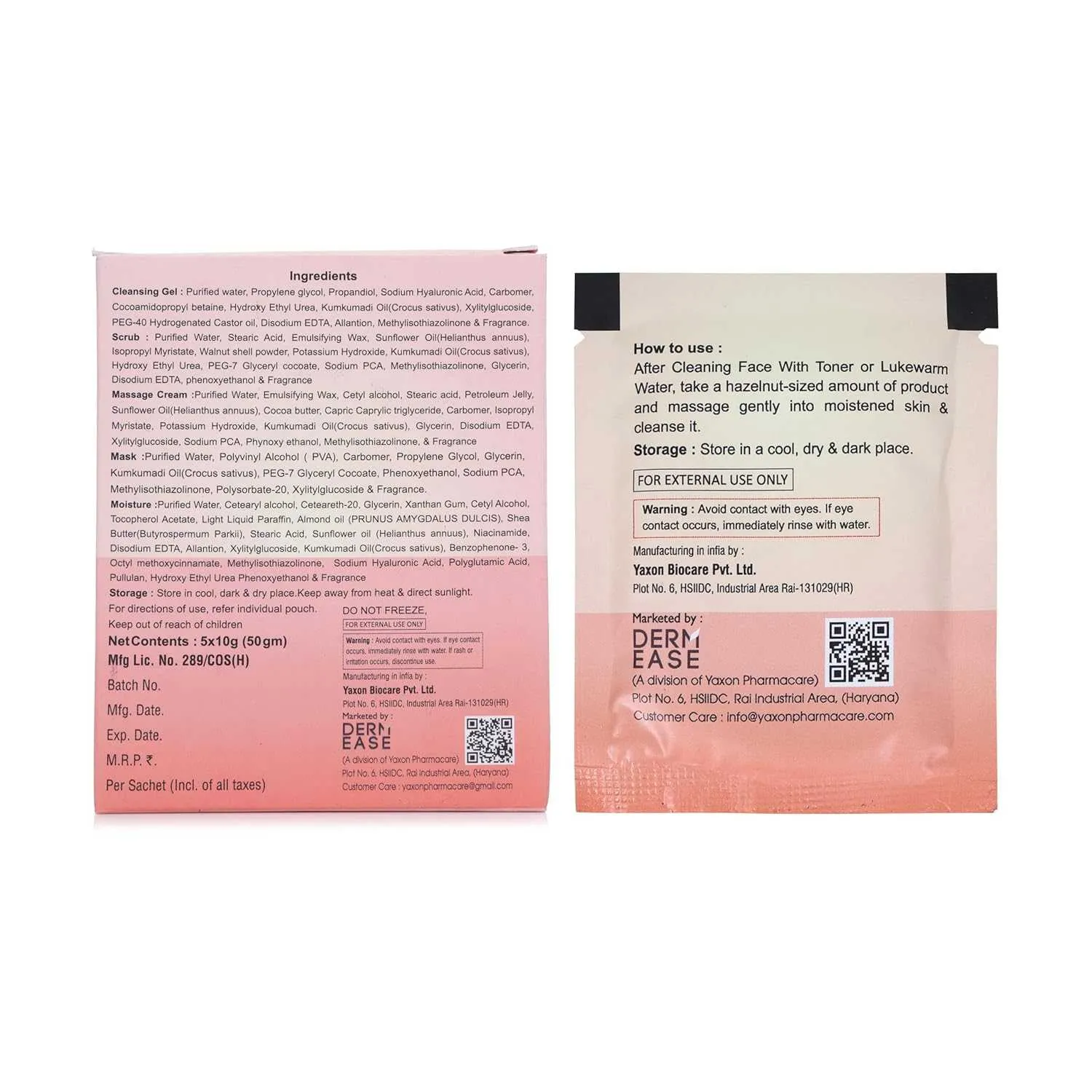 Dermease Kumkumadi Facial Kit for Glow & Clear Skin view 2