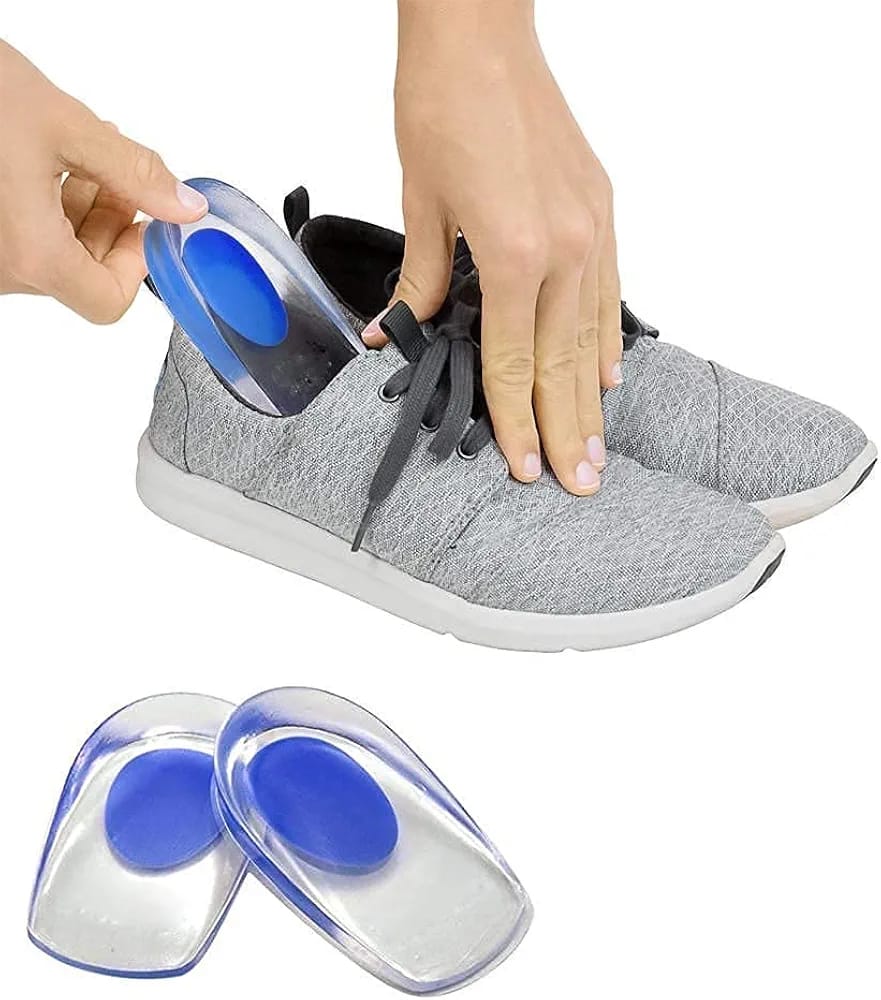 Comfort Shoe Inserts for Women and Men - 2 Pairs of Gel Heel Cups for Plantar Fasciitis, Heel Pain, Bone Spurs, Achilles Tendonitis - Shoe Inserts for Running, Work Boots, and All Day Comfort view 2
