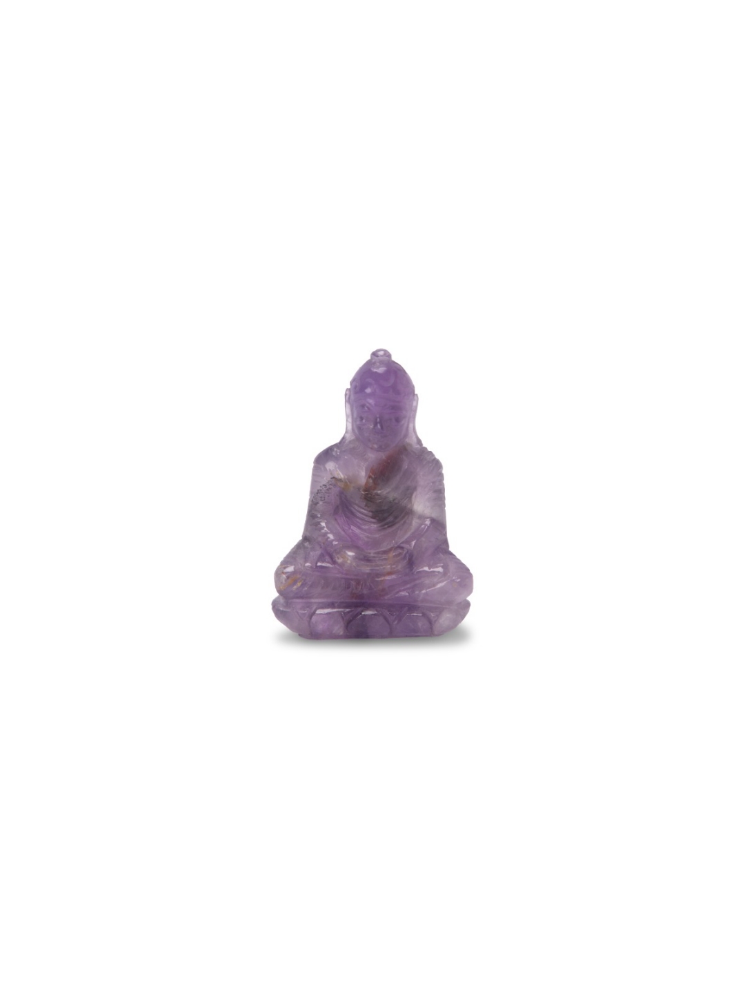 Buddha in Purple Hues of Stone Amethyst view 2