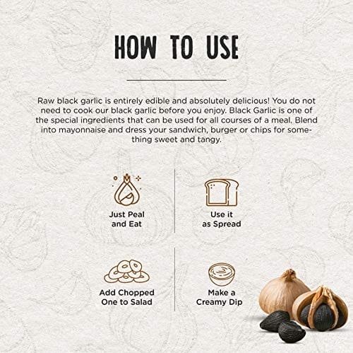 Black Garlic Single Clove - 500 gm| Ready to Eat | Garlic Highly Nutritious - No Preservative | Single Clove 500 Grams by Mountain Bawarchi view 2