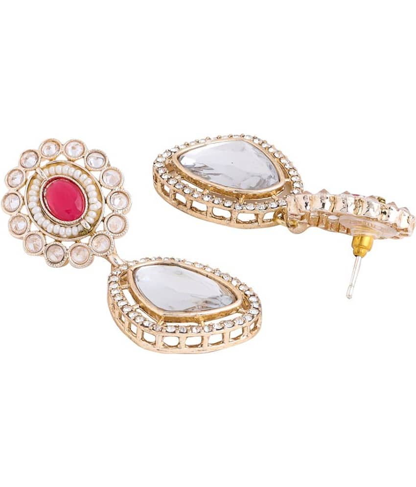 VIRAASI - Golden Danglers Earrings ( Pack of 1 ) view 2