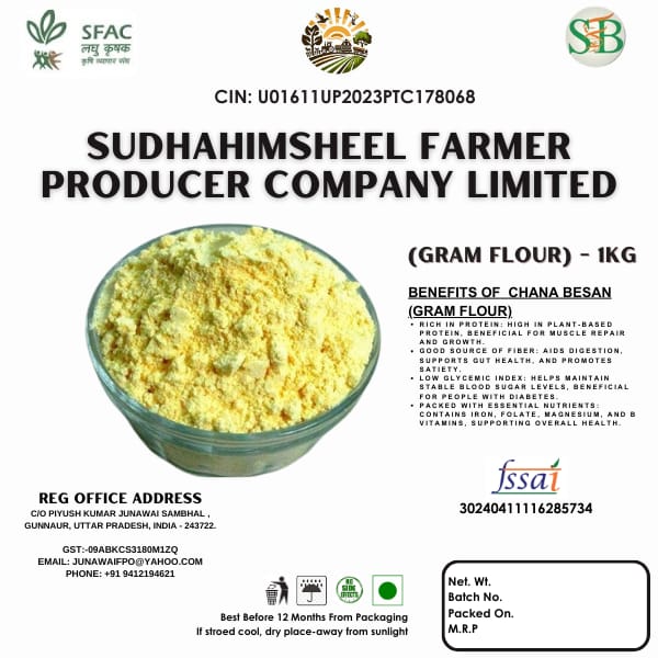 Haldi or Besan Combo Pack (Haldi Powder 250gm + Gram Flour 1kg) view 2