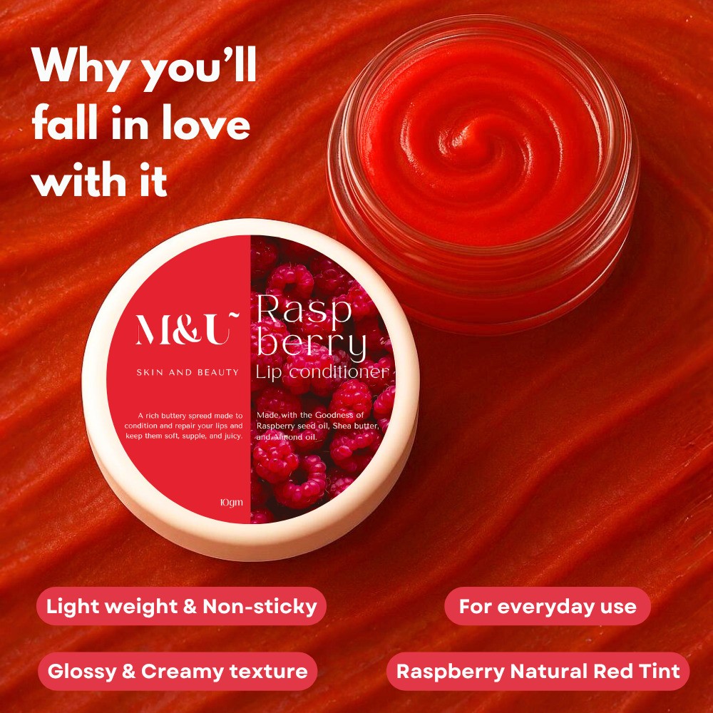 Raspberry Lip Conditioner lip balm for dark pigmented lips - 8g view 2