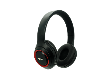 A&T LFH Professional Bluetooth Over-Ear Headphones - Black with Red Accents view 2