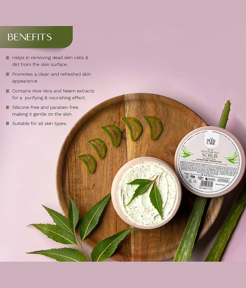 The Body Care Dark Spot Removal Aloe Neem Purifying Facial Scrub ( 100g) view 2