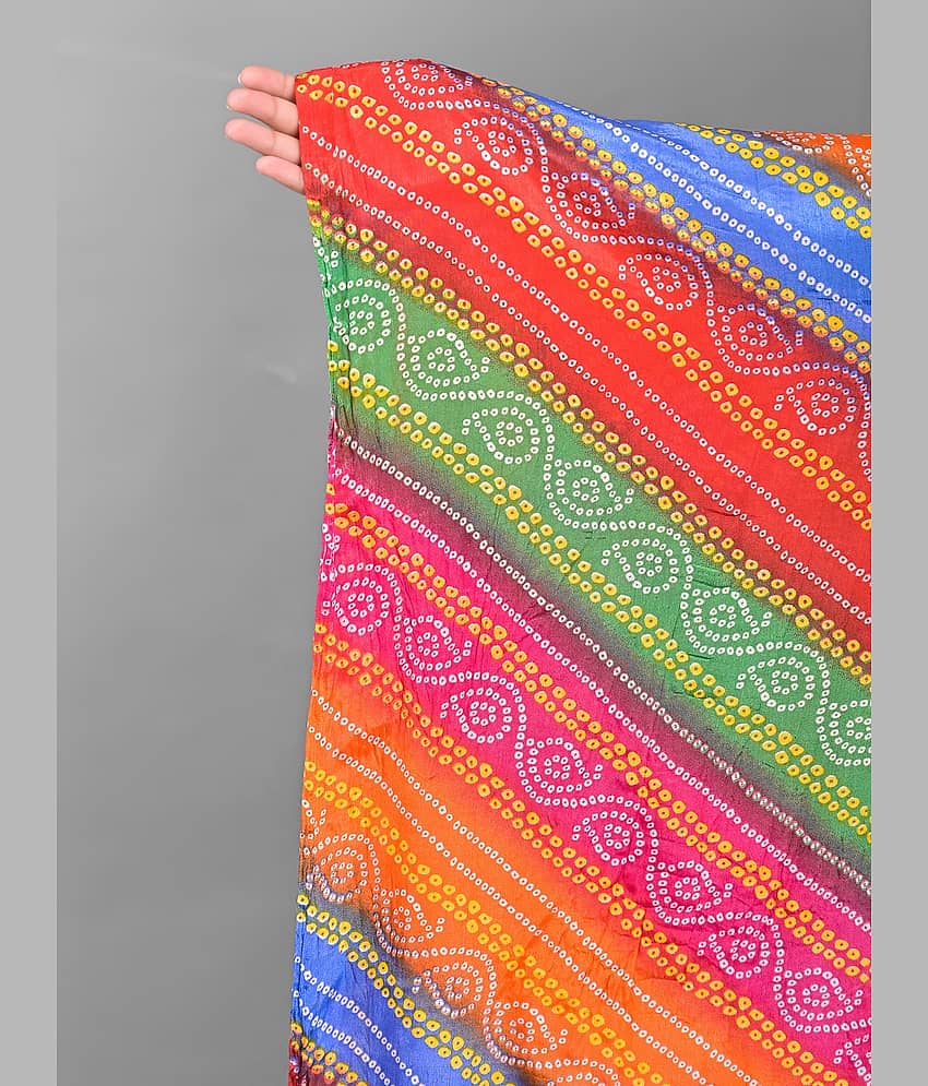 Apratim - Multicoloured Silk Women's Dupatta - ( Pack of 1 ) view 2