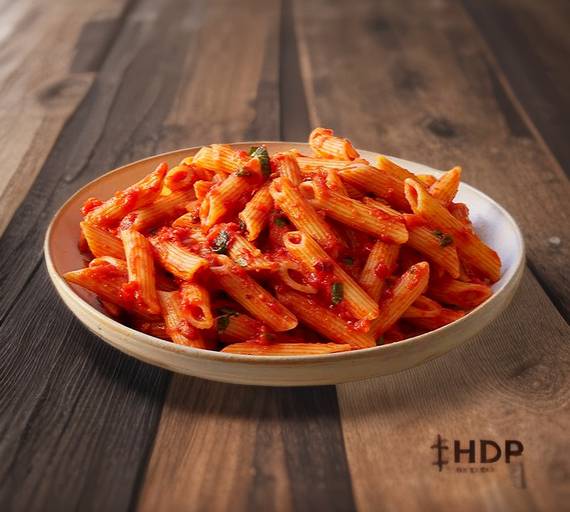 Red double cheese pasta
