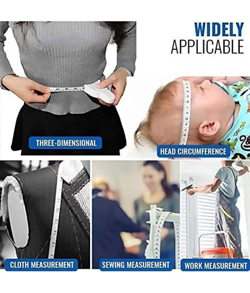 GKBOSS- Retractable body measuring ruler automatic telescopic tape Ergonomic Design Fitness Measuring Tape For Measuring Bust Body Fat Measuring Waist Thigh(1) view 2