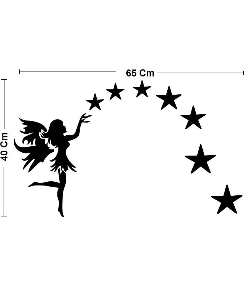 Asmi Collection Wall Sticker Moon & Stars ( 40 x 65 cms ) view 2