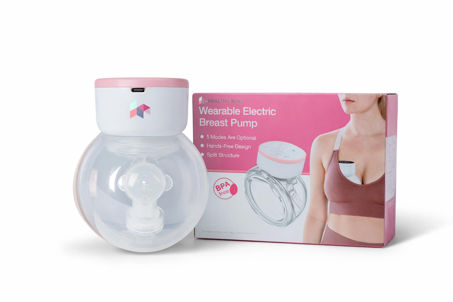 Portable Wearable Breast Pump with 5 Modes – Quiet & Hands-Free Milk Pump