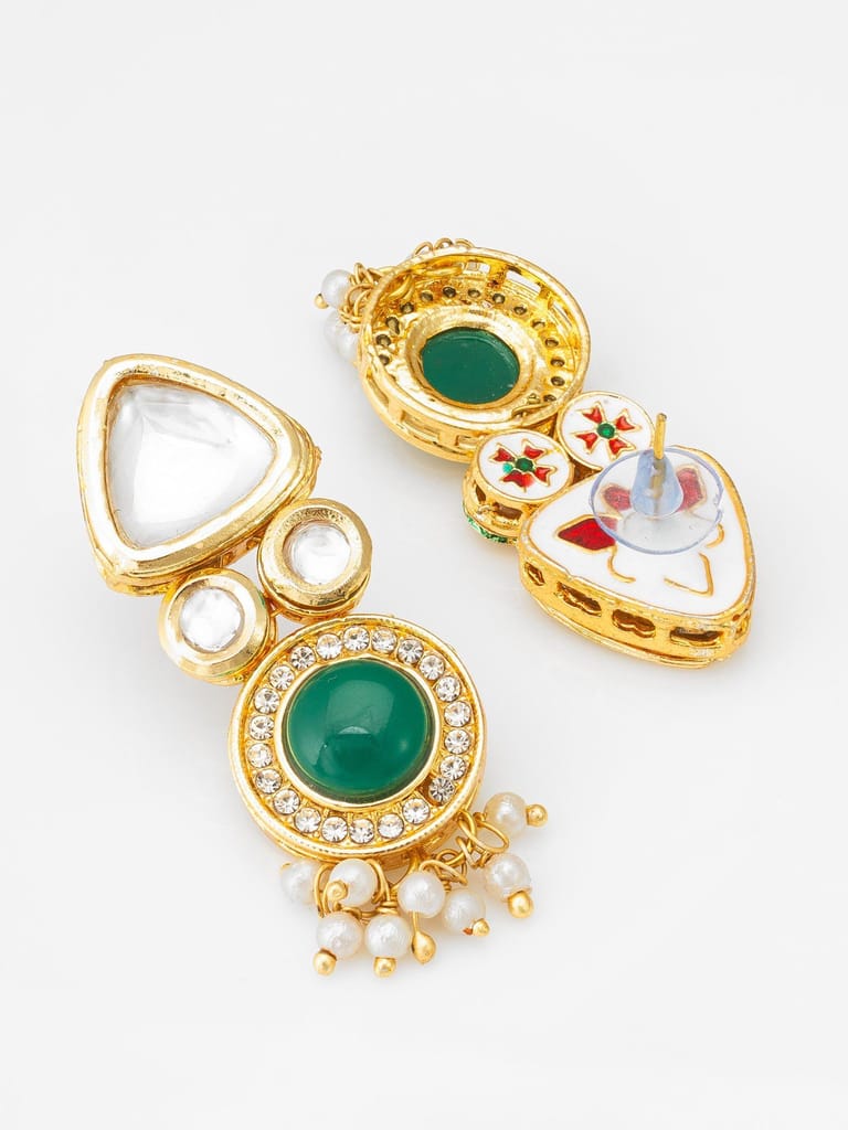 Morison Golden Gemstone Earrings Colorful Radiance view 2