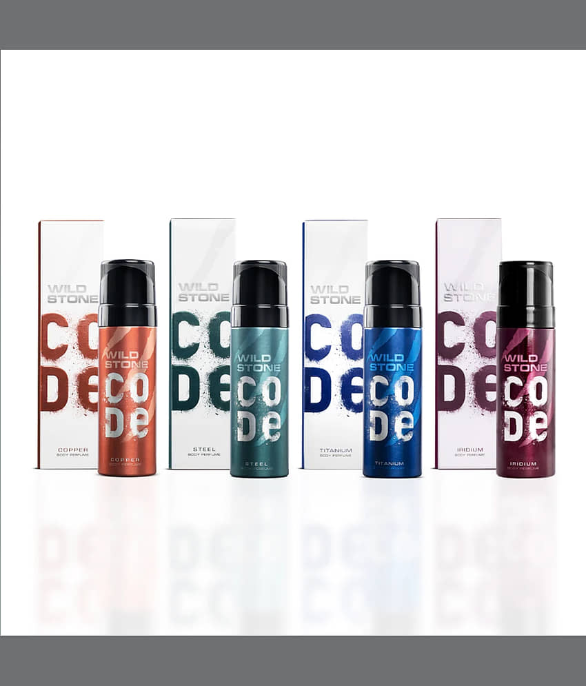 Wild Stone CODE Deodorant Spray for Men 40 ml (Pack of 4) view 2