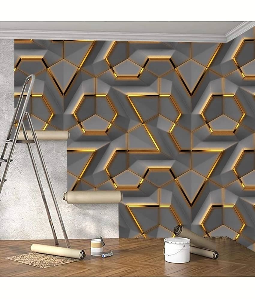 3D DARK GREY WALLPAPER view 2
