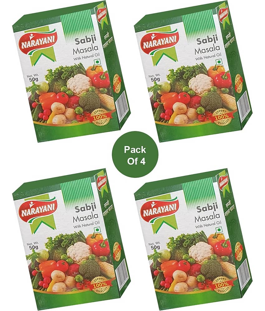 Narayani Spices Sabji Masala Combo 50gmX4 Pack Masala 50 gm