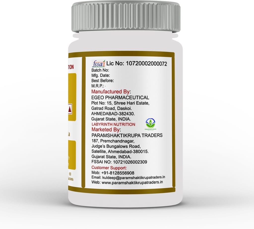 Labyrinth Nutrition Bone Building Formula Tablets - Calcium, Vit D3, Magnesium, Zinc, B12 view 2