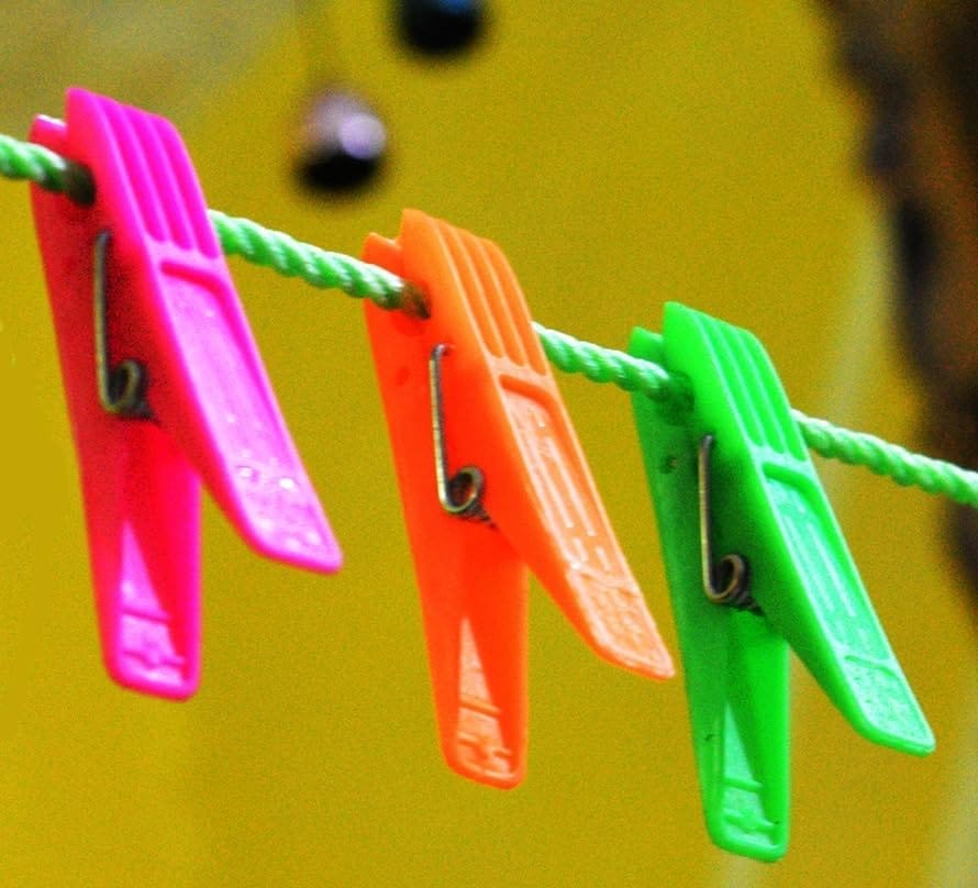 Heavy Duty Clothes Pins with Spring, 48-Pack, Multipurpose Laundry Clips for Outdoor and Balcony Use view 2