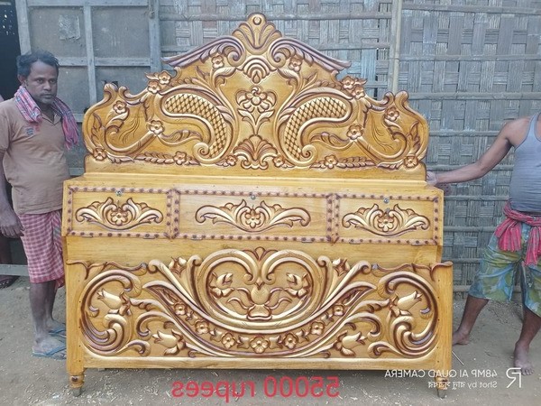 Wooden Bed Frame Design Small Size view 2