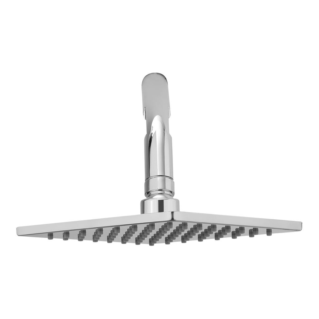 Orvos Overhead Shower, Elegant square design, with touch clean nozzles, Hiqh quality Stainless Steel, with salt tested chrome plating, 6x6 inches, for high end luxury bathrooms view 2