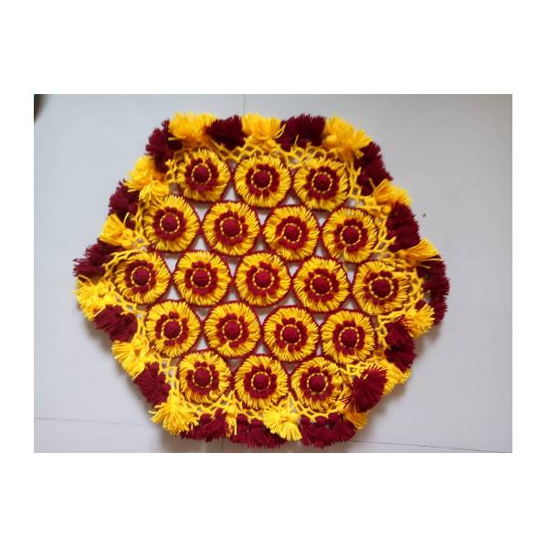 Plate Flaming Croshet Craft