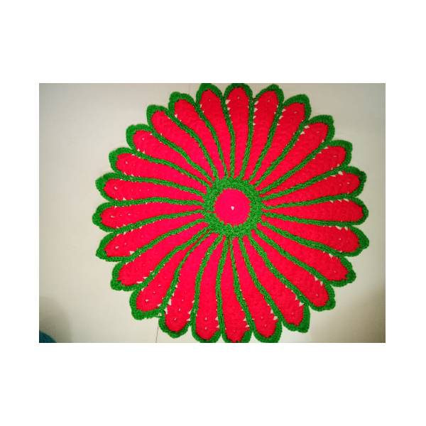 Plate Flaming Croshet Craft view 2