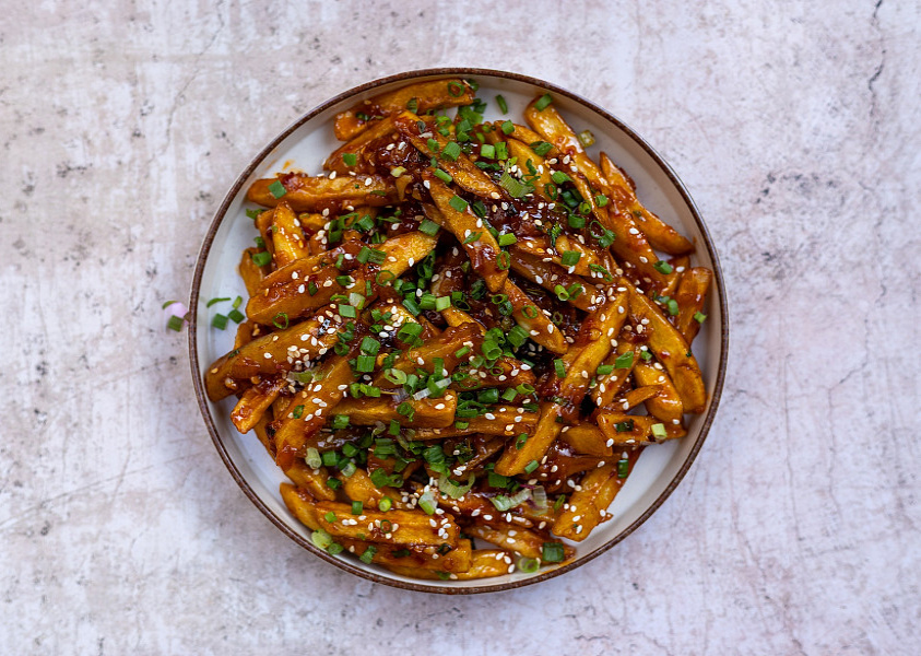 Honey chilli potato