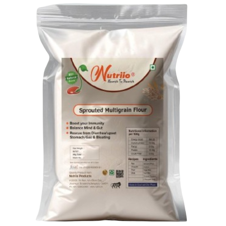 Nutriio - Sprouted Multi Grain Flour 900 Gms (Pack of 2)