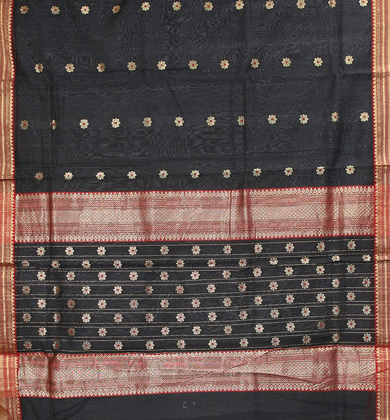 Handloom Chanderi Silk Cotton Saree view 2