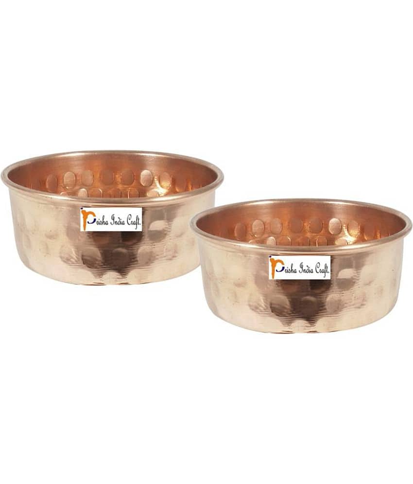 Prisha India Craft Pcs Copper Dessert Bowl 170 ml