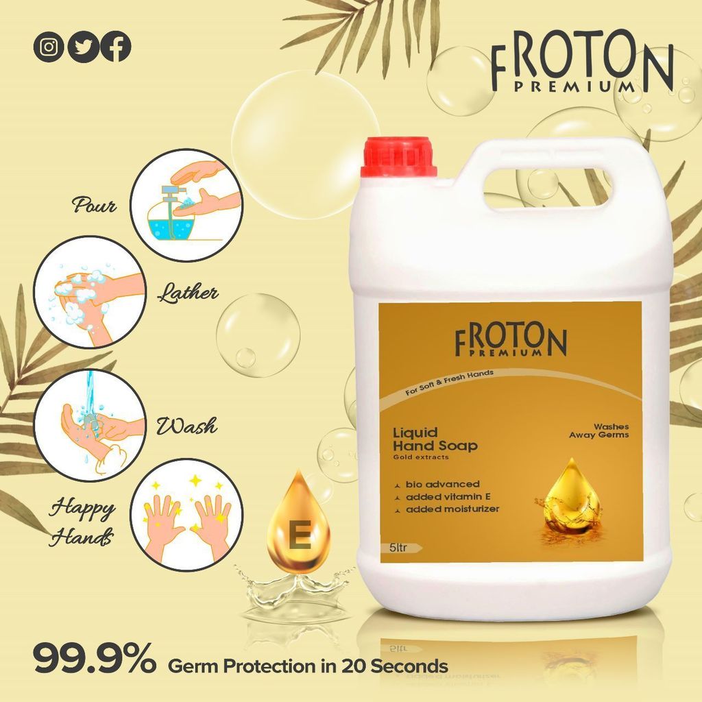 Froton Handwash Gold Pine 5 LTR view 2