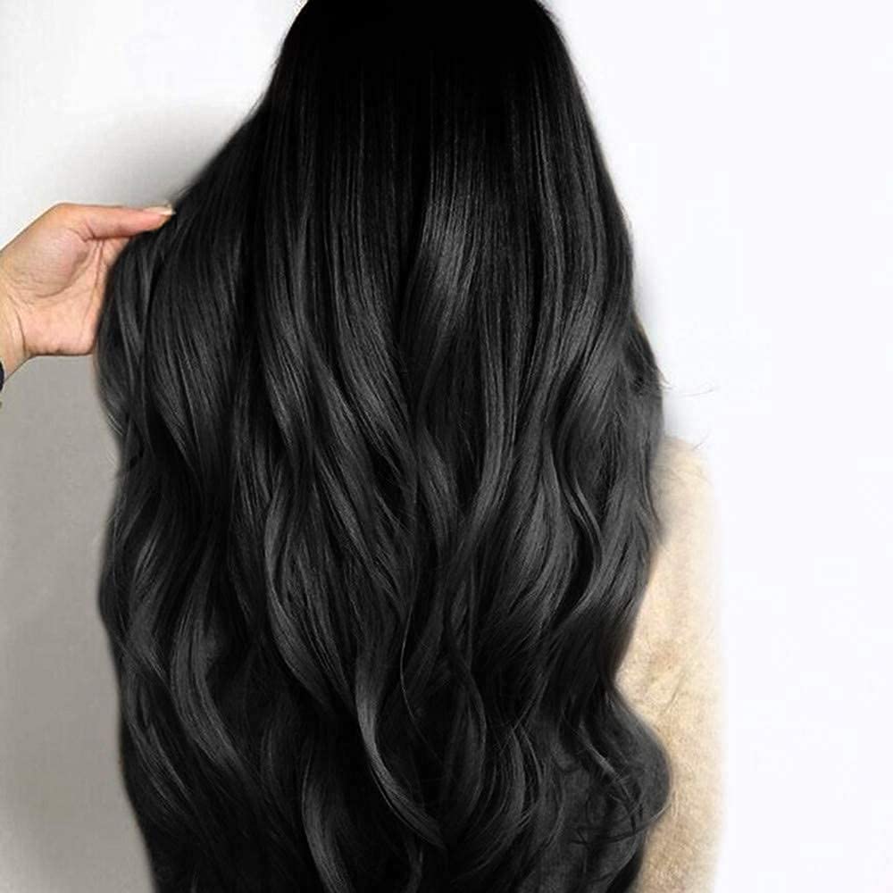 Akashkrishna Hairs Wigs Stylish Light Weight Comfortable Full Head Hair Wig For Cosplay Women Synthetic Hair Long Wavy Natural Black Wig With Comb view 2