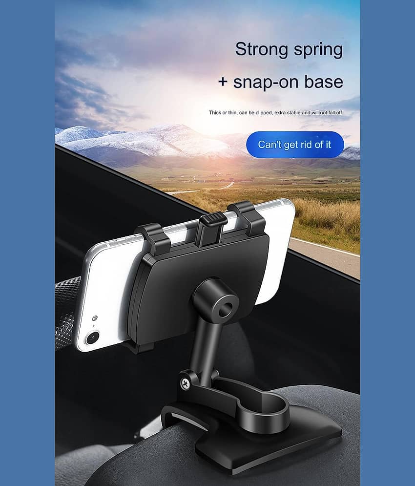 Flenzy Windshield Only Single Clamp Car Mobile Holder - Black view 2