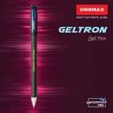 UNOMAX Geltron Waterproof Ink Gel Pen (Pack of 50, Ink Color - Blue, Black, Red) view 2