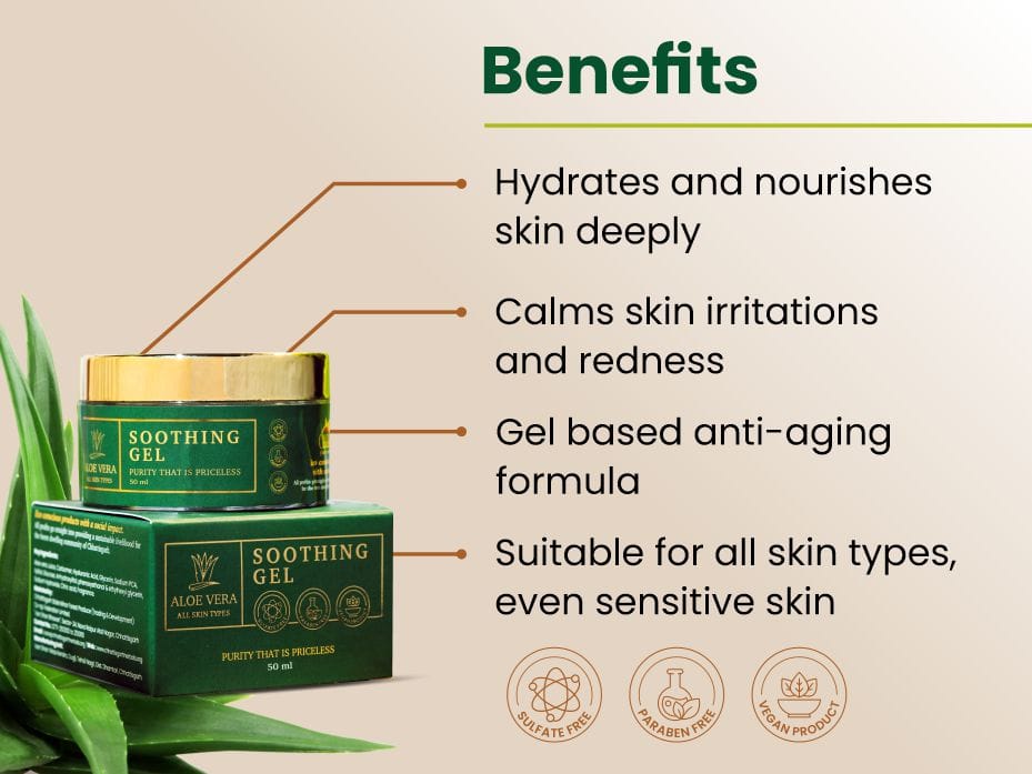Chhattisgarh Herbals Aloevera Soothing Gel | 50ml view 2