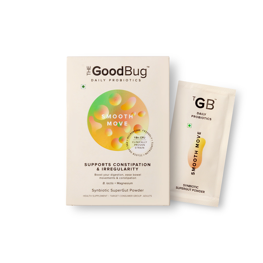 The Good Bug Smooth Move Synbiotic SuperGut Powder 4 Gms (Pack of 15 Sachets)
