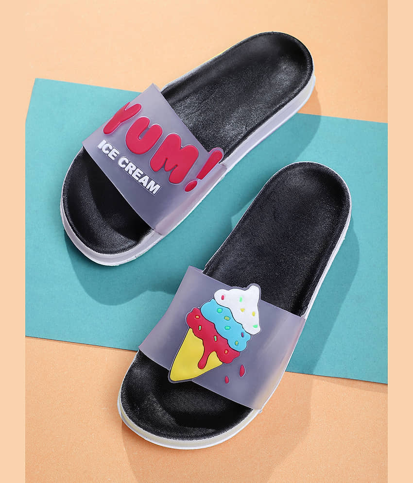 Pampy Angel - Black Women's Slide Flip flop view 2