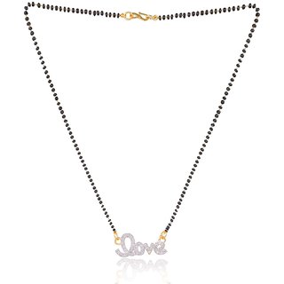 Hetprit Brass Gold Plated Beautiful Mangalsutra For Women view 2
