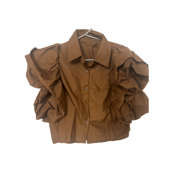 Champs Trendz Puff Sleeves, Brown - XL