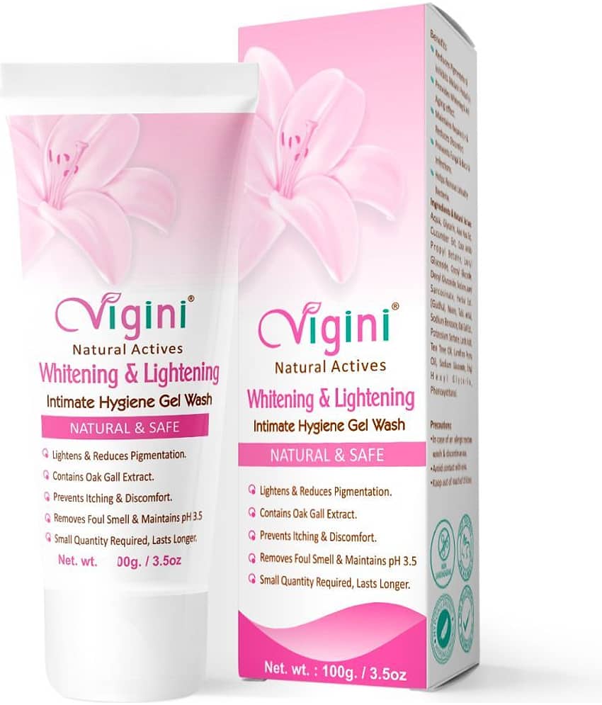 Vigini Natural Lightening Intimate Hygiene V Wash & Vag-inal Cleansing Liquid Lily Mild 1 Panty Liners