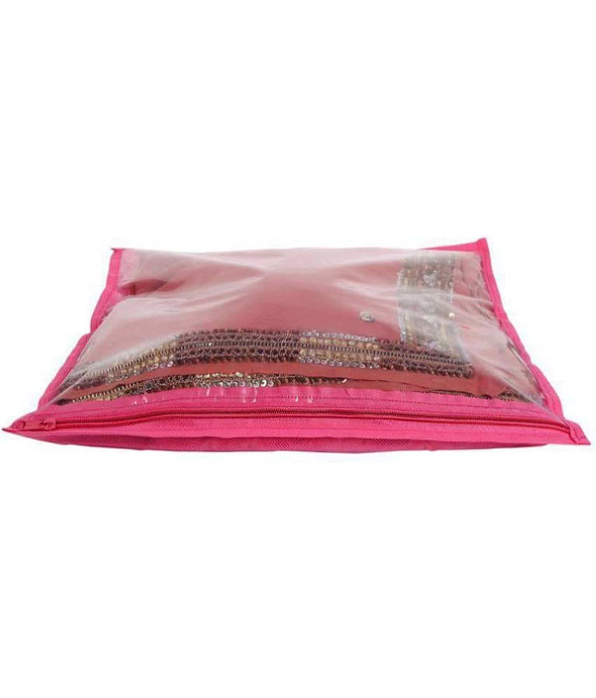 Bulbul Pink Saree Covers - 12 Pcs view 2
