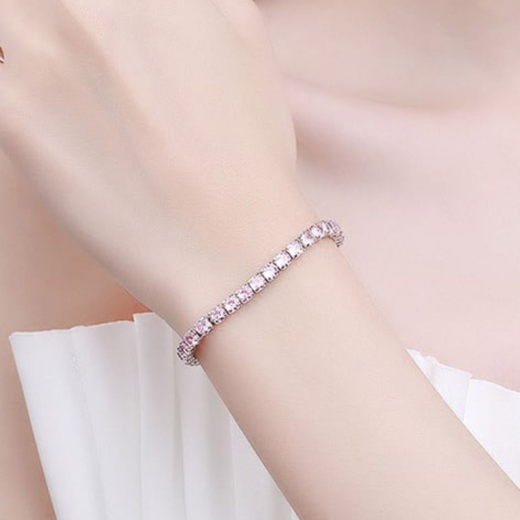 The Daily Blush Tennis Bracelet view 2