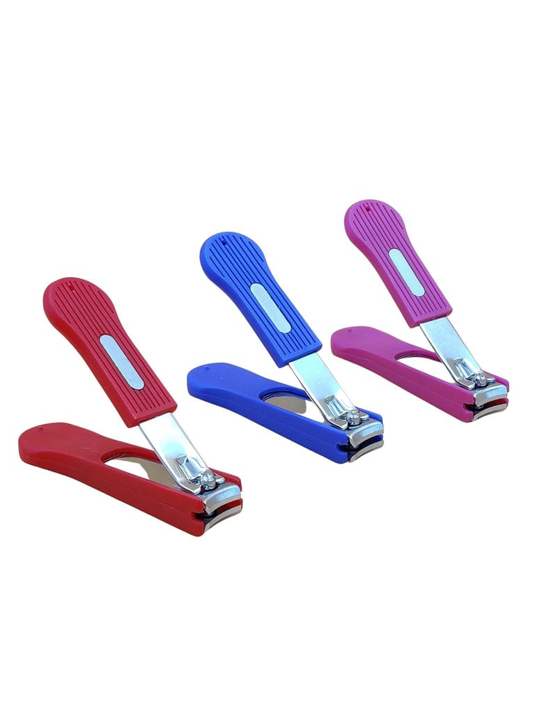 INDRICO Nail Clipper Cutter Stainless Steel Multicolor Pack of 3 view 2