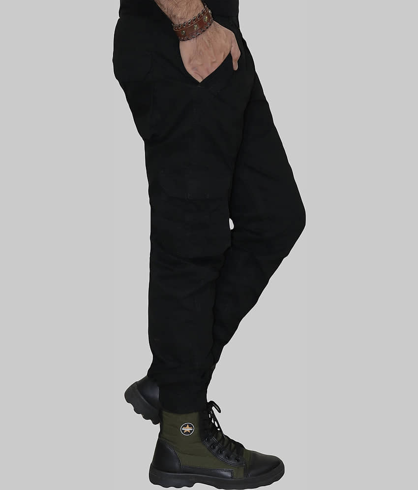 HYMEN LEGIONS Regular Flat Men's Cargos - Black ( Pack of 1 ) view 2