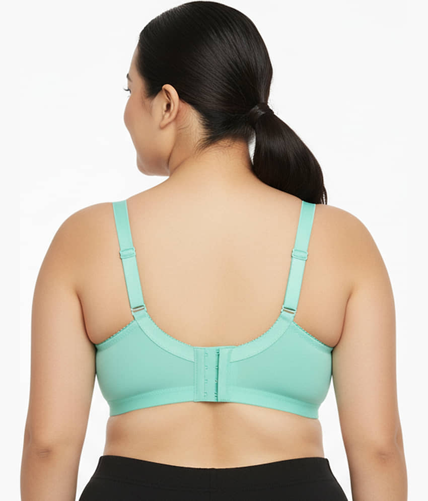 Elina Pack of 1 Cotton Non Padded Minimizer Bra For Women ( Green ) view 2
