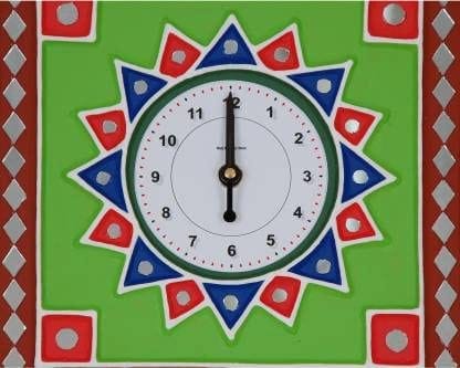 Mud Mirror Wall Clock by Garvi Gurjari view 2