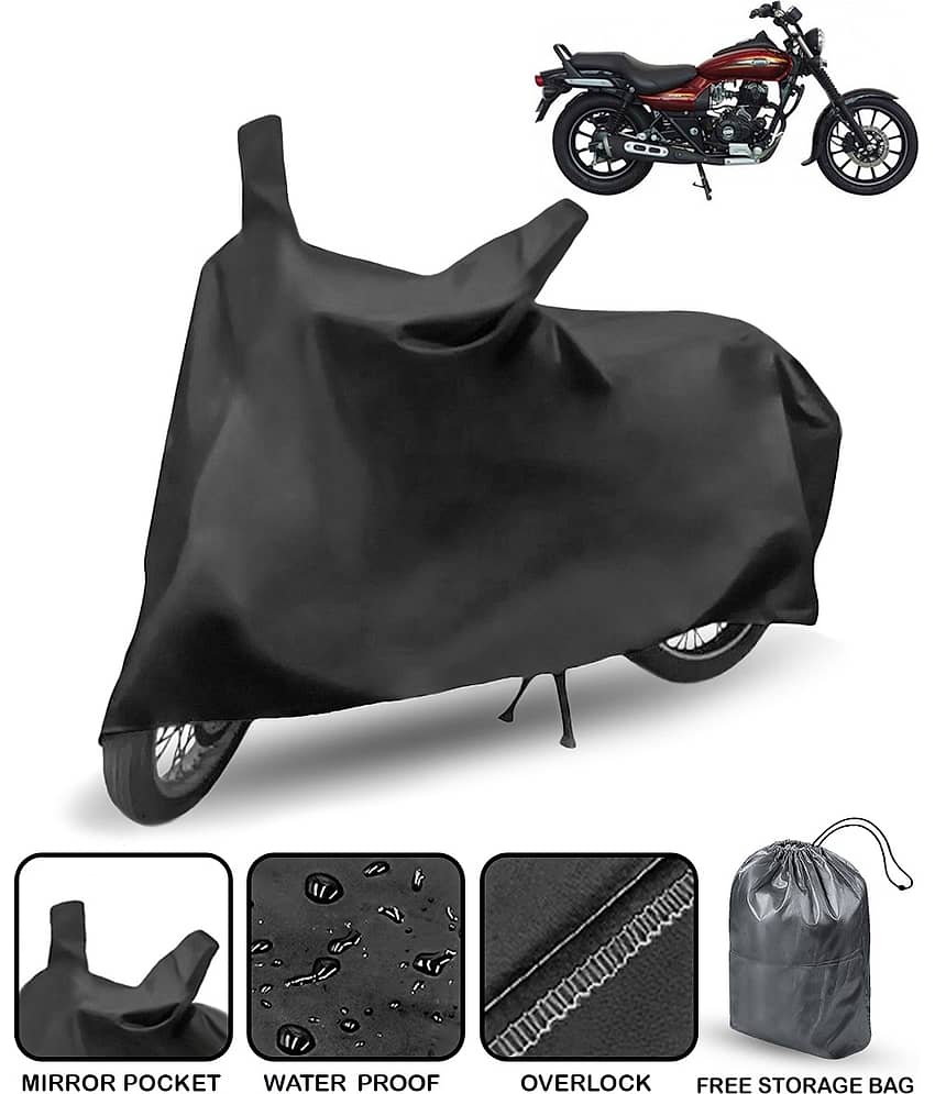 AutoRetail Bike Body Cover for Bajaj Avenger220 ( Pack of 1 ) , Black view 2