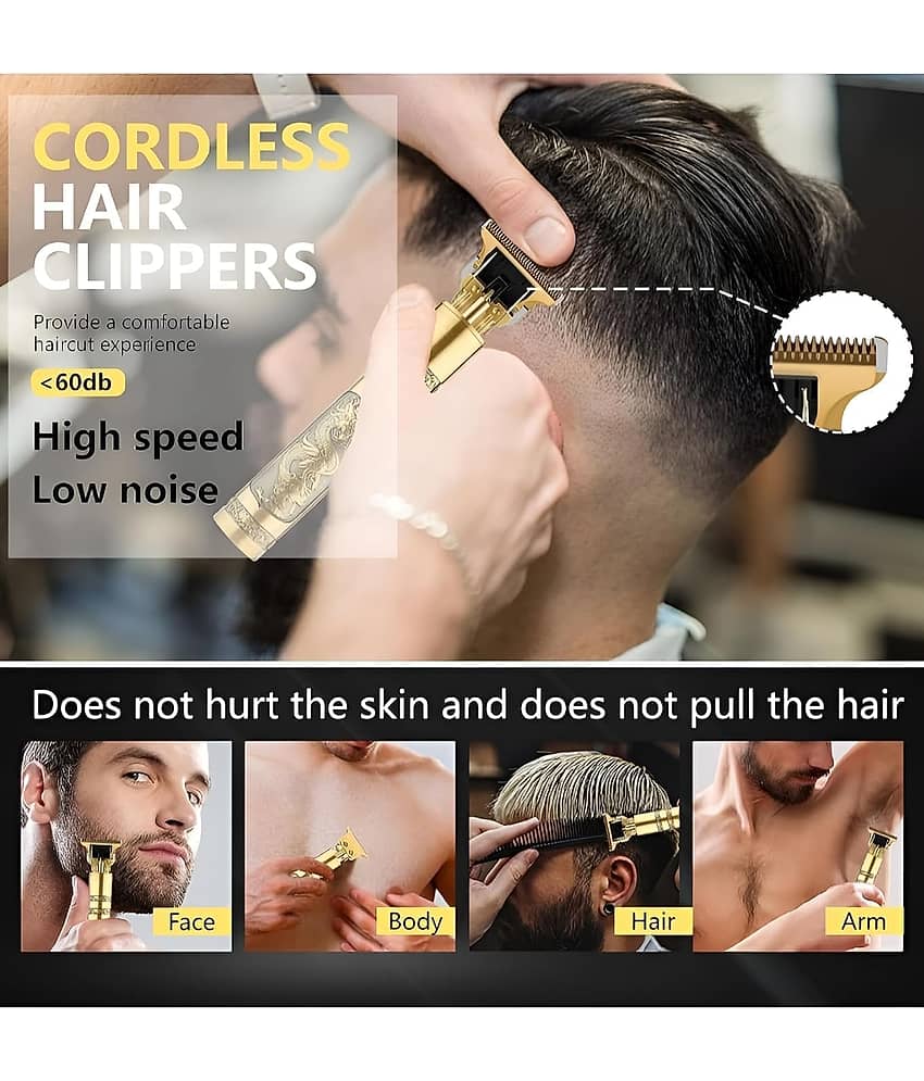 CHARKEE Light Weight Trimmer Gold Cordless Multigrooming Kit With 45 minutes Runtime view 2