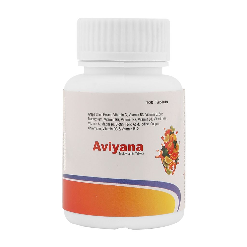 Aviyana Healthcare Multivitamin Tablets - 100 | Grape Seed Extract | Immune Support, Energy Boost, and all Wellness - 100 Tablets view 2