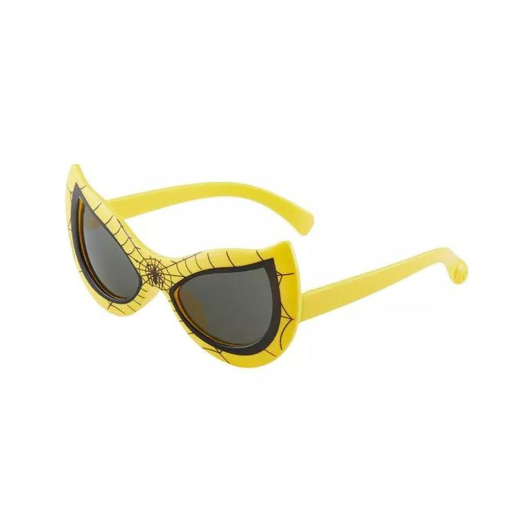4Flaunt UV Protected Trending Latest & Stylish Spiderman Design Sunglasses For Kids | Age: 5+ Years (Yellow)
