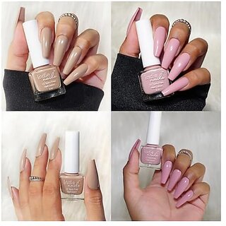 Nail Polish Set for Women Long-Lasting High Shine Nail Paint Combo Vegan and Cruelty-Free 2 Bright Vibrant Shades Quick Dry Nail Polish Set (Beige Dreams Pack of 2) view 2