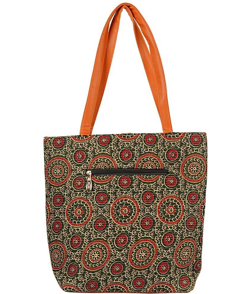 Bulbul Multicolor Faux Leather Tote Bag view 2